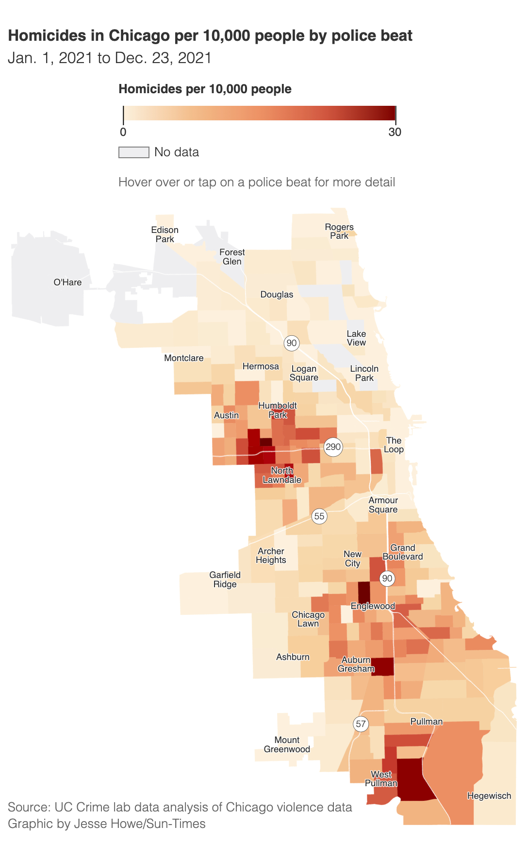 Chicago’s most violent neighborhoods were more dangerous than ever in